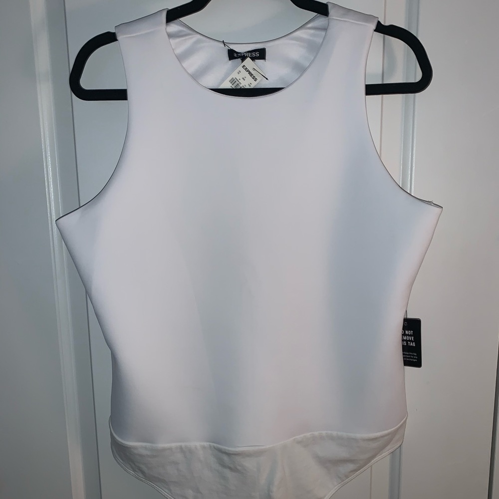 High Neck Racerback Thong Bodysuit